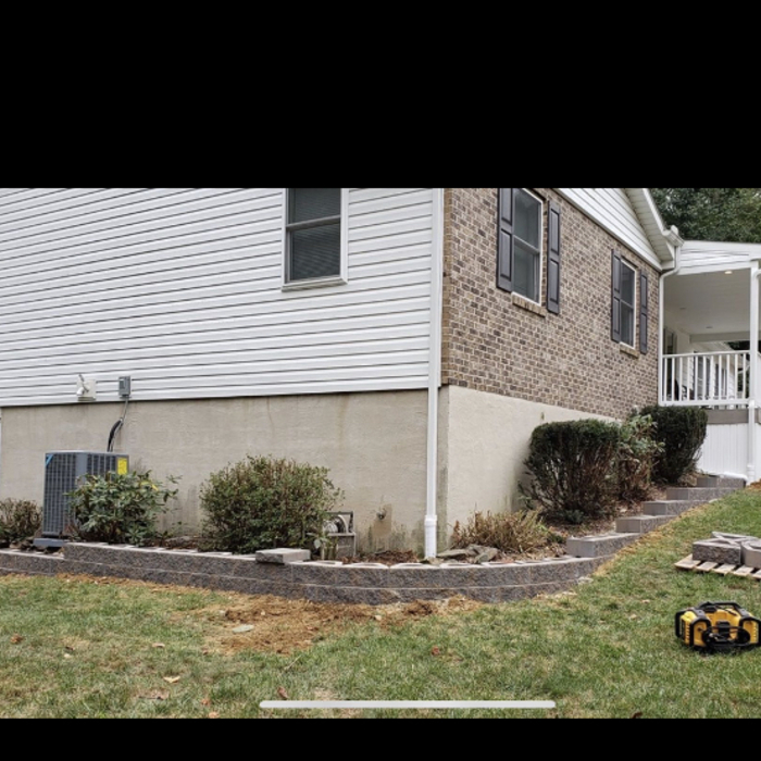 Cambridge retaining wall