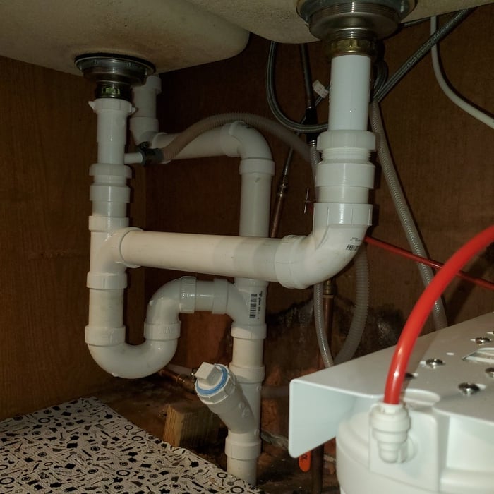 Kitchen Sink Drain Repipe