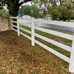 No pressure or brushes used to wash fence