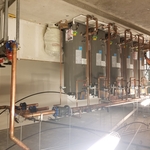 Small mechanical room, gas water heaters