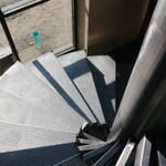 Spiral Stair Tread placement from top floor