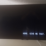 50 inch TV Hang on a full motion mount