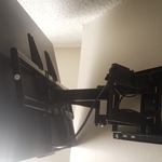 50 inch TV Hang on a full motion mount