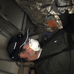 Measuring Airflow in a section of ductwork.
