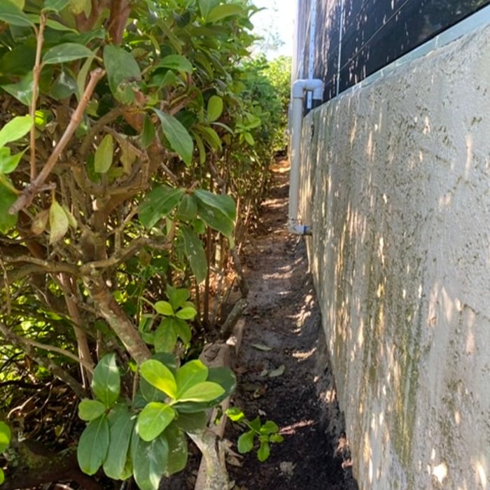 View of Rear Home Foundation Line