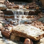 small waterfall fountain