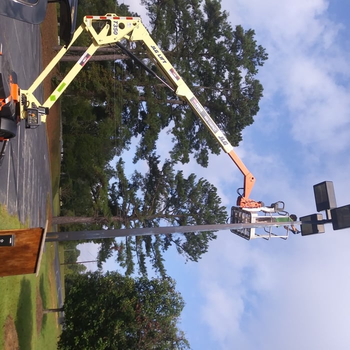 Pole light repair and install