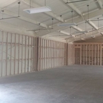 INTERIOR SHOP OR BARNDOMINIUM SPRAYED WITH OPEN CE