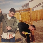 My brother and I 20 years ago