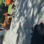 Marking driveway for straight edges
