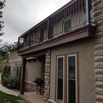 Lake home railing