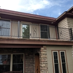 Lake home railing