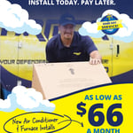 New installed HVAC units