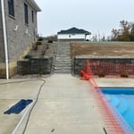 Stone steps, Landscape, and retaining walls