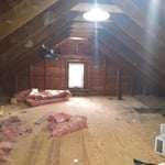 Attic before