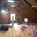 Attic before